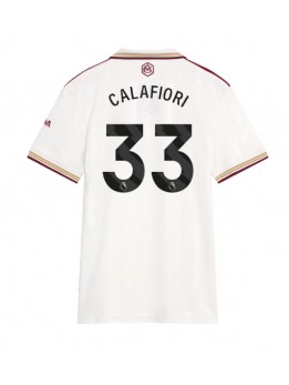 Billige Arsenal Riccardo Calafiori #33 Tredjedrakt Dame 2025-26 Kortermet